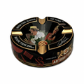 Arturo Fuente “Hands of Time” Ceramic Ashtray – Black/Green – Luxury 4-Cigar Ashtray