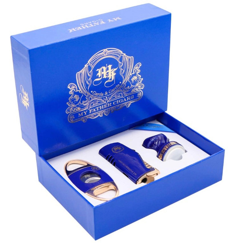 My Father Gift Set – Cutter, Lighter & Stand – Premium Accessory Collection | CigarHaus