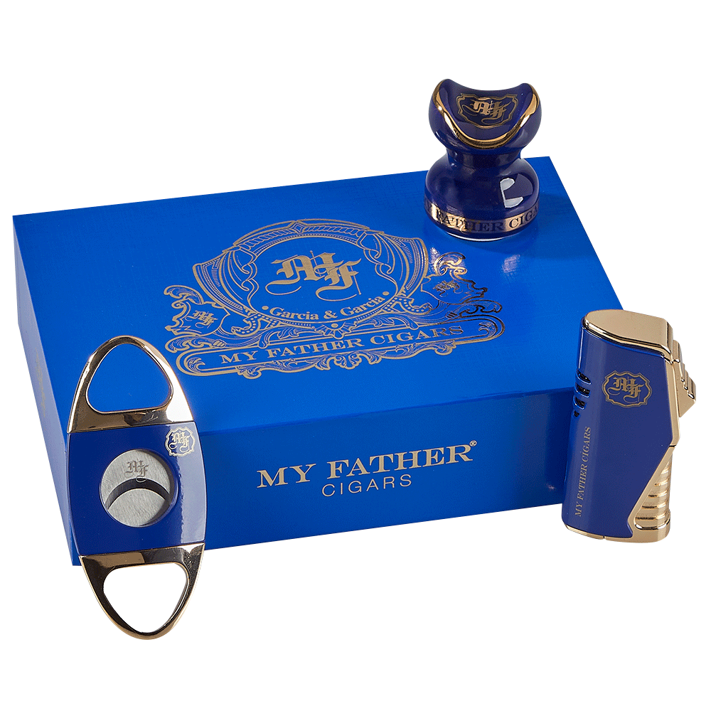 My Father Gift Set – Cutter, Lighter & Stand – Premium Accessory Collection | CigarHaus